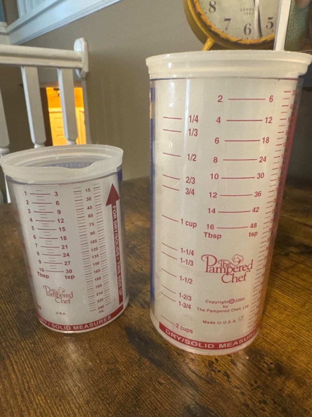 Set of 2 Pampered Chef Measure-All Cups